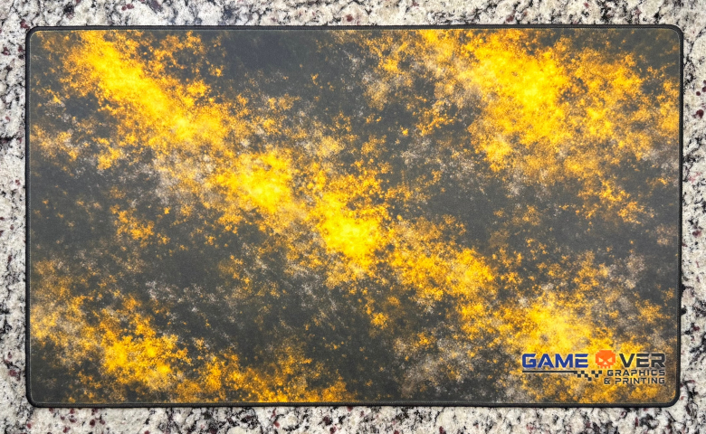 Black and Yellow Spotted Playmat 24" Wide X 14" Height Playmat