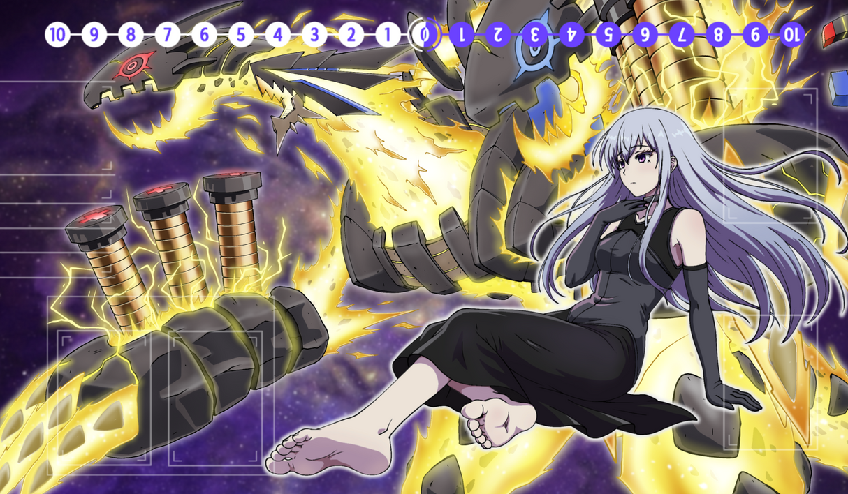 Astral Thunder Dragon Playmat 24" Wide X 14" Height Playmat