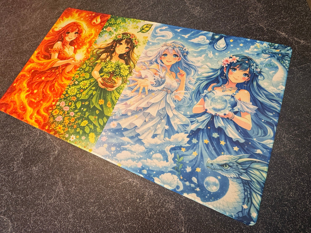 Playmat/Gaming Mousepad - Customized 14 Inch X 24 Inch, 2.5 MM Thickness