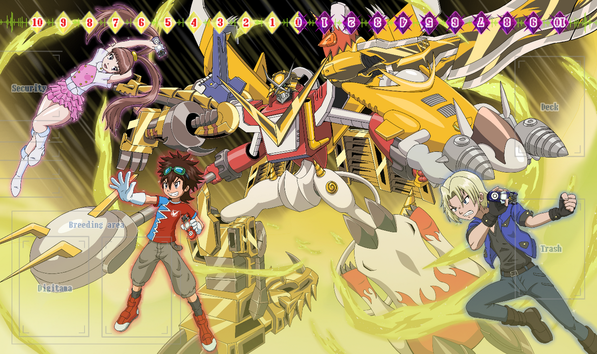 Golden Fusion Titan Playmat 24" Wide X 14" Height Playmat