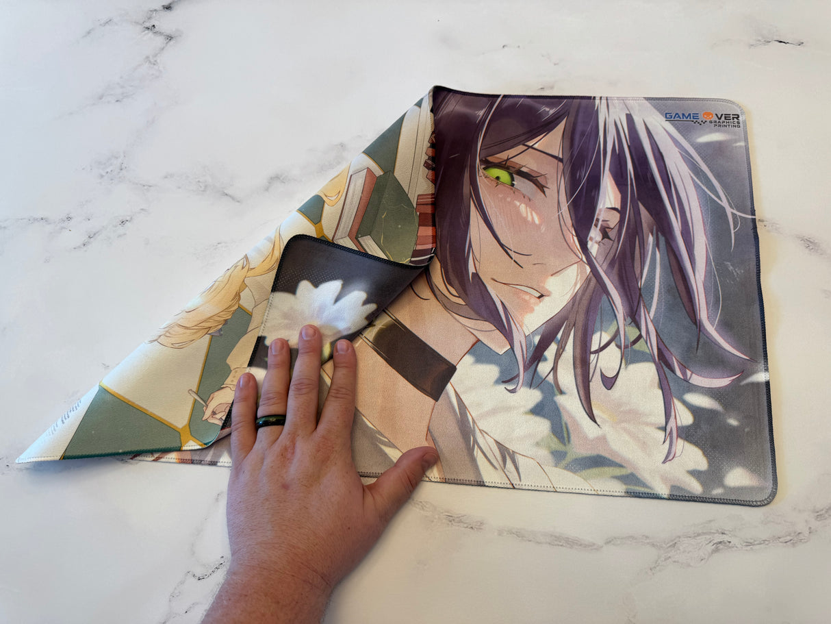 CLOTH Playmat CUSTOMIZED - 1 Sided or 2 Sided - 14 Inch X 24 Inch, 1.5 MM Thickness