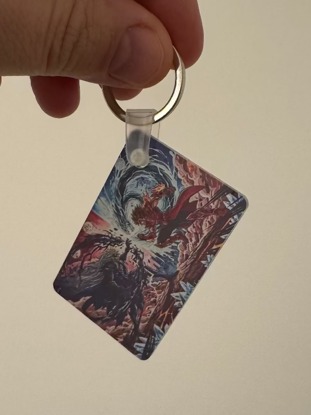 Acrylic Keychain - Customized Size 2.5 Inch X 1.5 inch One Sided Picture