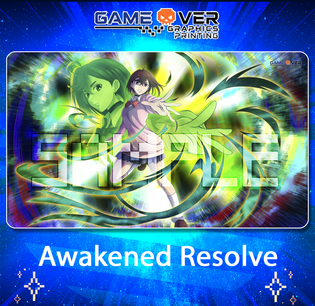 Awakened Resolve Version 1 Playmat 24" Wide X 14" Height Playmat