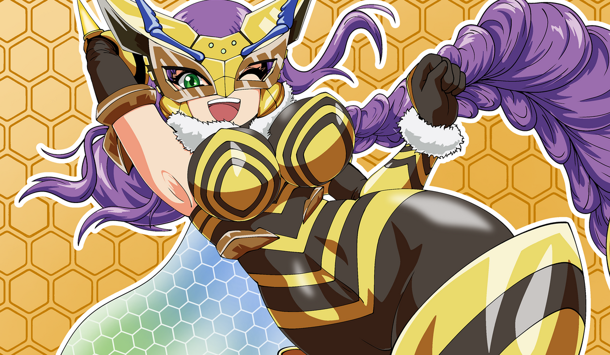 Queen Bee Variant 1 Playmat 24" Wide X 14" Height Playmat