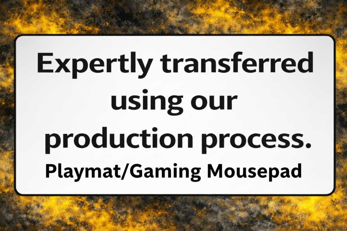 Text on a white background with a yellow and black textured border