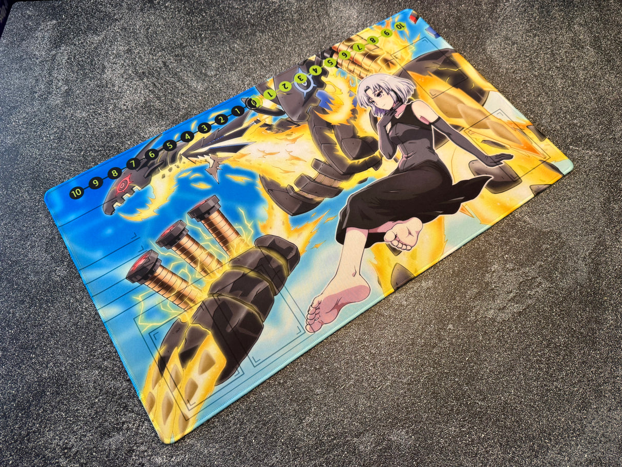 Astral Thunder Dragon VARIANT 2 Playmat 24" Wide X 14" Height Playmat