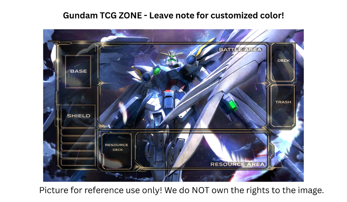 TCG ZONES Playmat/Gaming Mousepad - Customized 14 Inch X 24 Inch, 2.5 MM Thickness