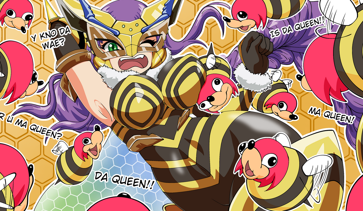 Queen Bee Variant 2 Playmat 24" Wide X 14" Height Playmat