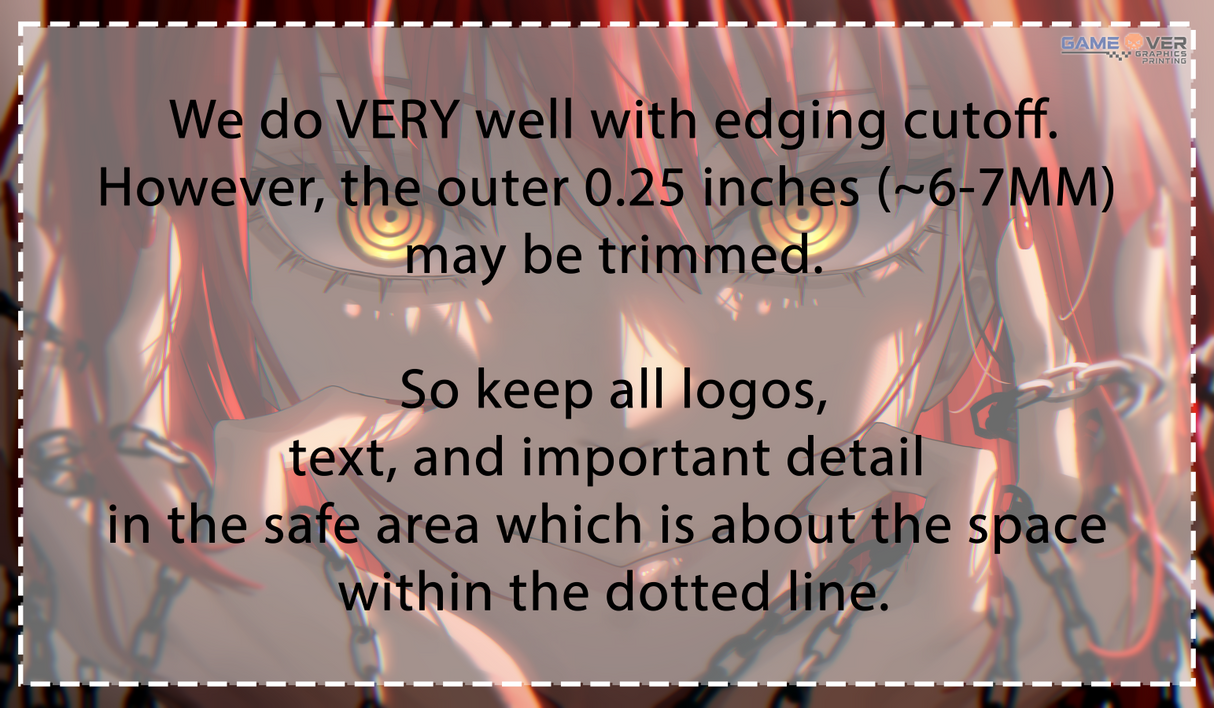 Playmat/Gaming Mousepad - Customized 14 Inch X 24 Inch, 2.5 MM Thickness
