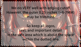 Playmat/Gaming Mousepad - Customized 14 Inch X 24 Inch, 2.5 MM Thickness